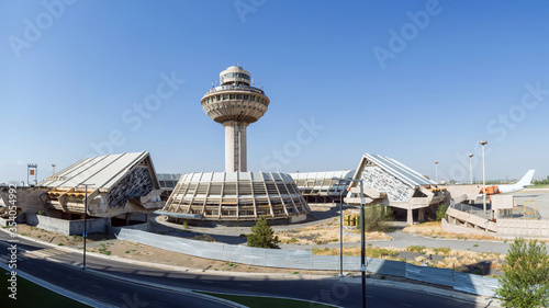 The old terminal at Zvartnots International Airport, Yerevan, Armenia