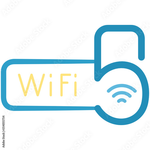 5g Free Wifi zone symbol concept vector color icon design, Public Space   and Urban Parks Signage on white background 