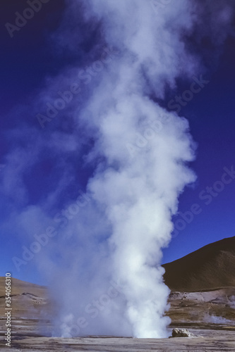 El Tatio geysers field in the Atacama desert