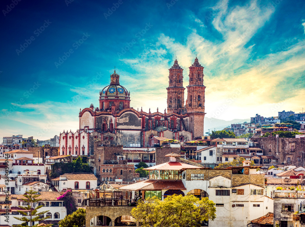 Taxco cathedral, Mexico