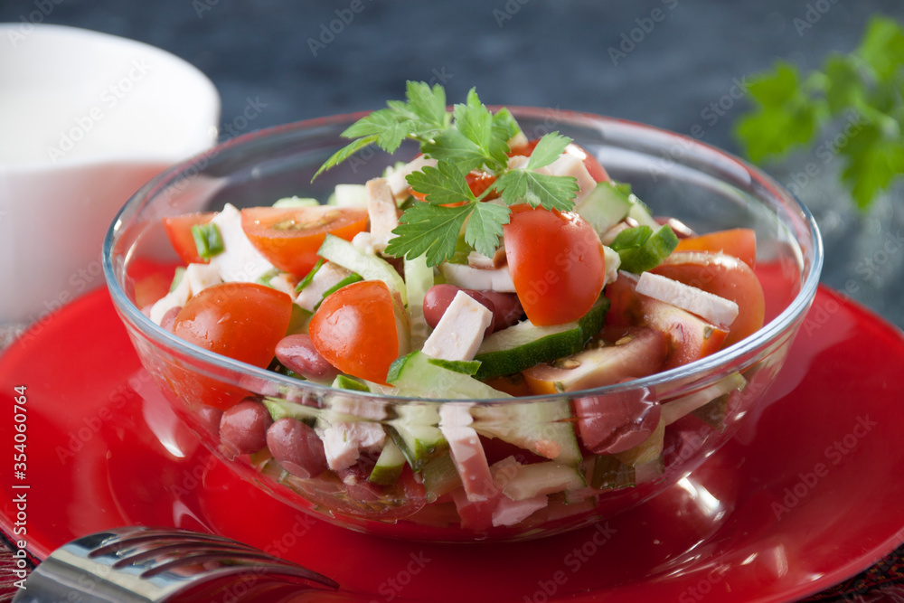 Bean salad with chicken Bean salad with chicken