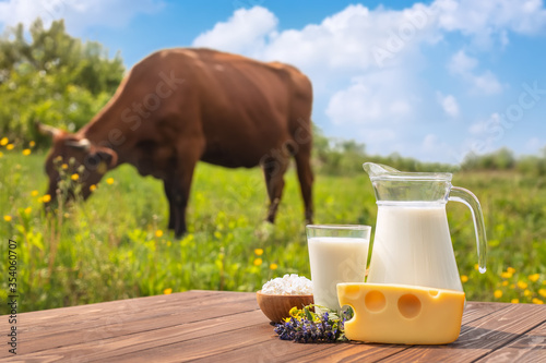 Slika na platnu milk in glass jug