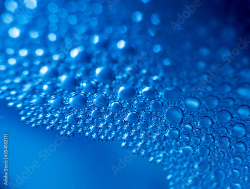 Colored soap and water bubbles. Abstract background.