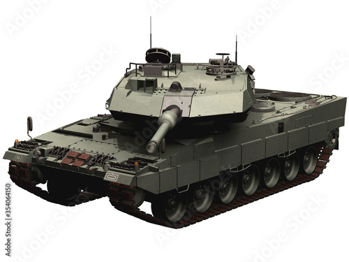 3d Rendering of a Modern German Tank