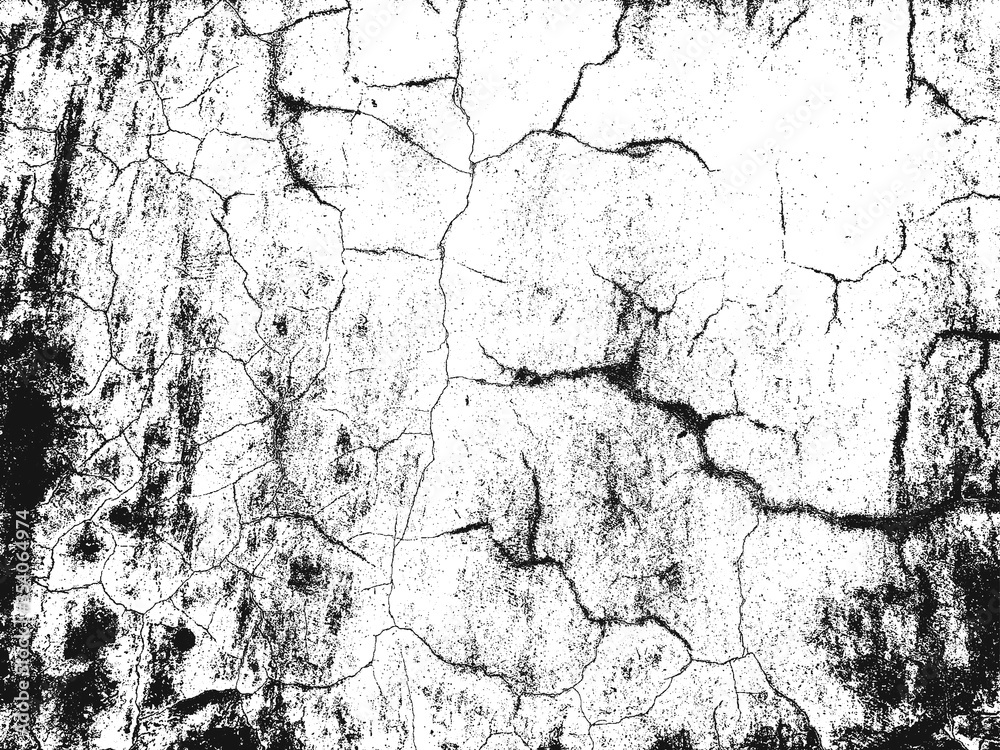 Distressed overlay texture of cracked concrete