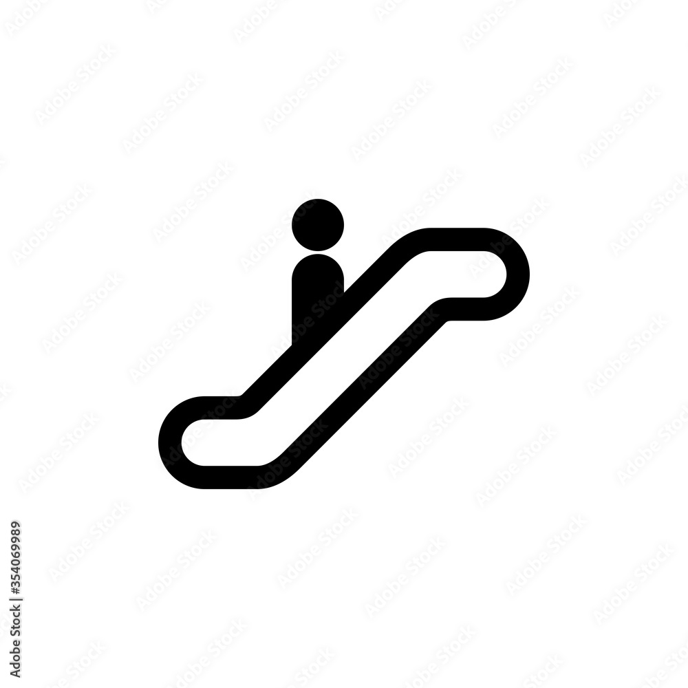 Symbol sign. Escalator pictogram. Escalator sign Symbol sign. Escalator pictogram. Escalator sign