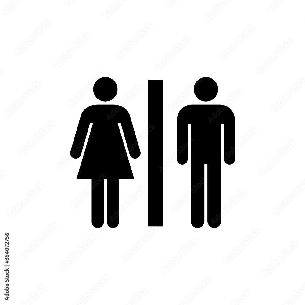 Symbol sign. Toilets pictogram, toilet sign