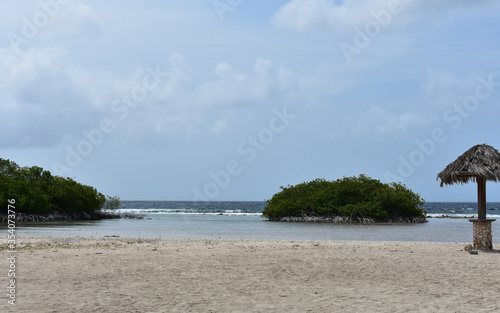 Beautiful Beach Along the Coast of Mango Halto in Aruba photo