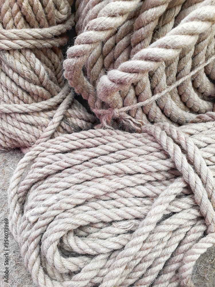 Abstract background of ropes, hemp, thread. Abstract background of ropes, hemp, thread.