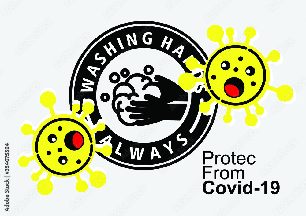 Fototapeta premium Protect from coronavirus, Medical shield. Bacterial and viral defense. Wuhan 2019-nCoV icon. Vector illustration in flat style for medical, infographic designs.