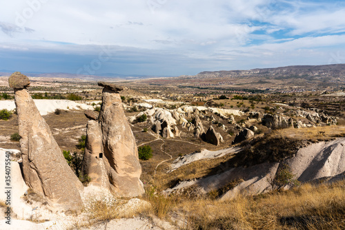 Landscape shot at Urgüp, district of Nevsehir, Turkey