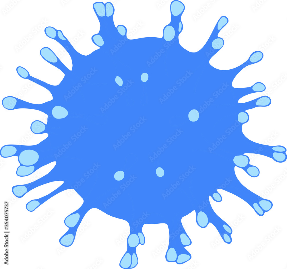 Vector drawing outline of human Coronavirus isolated on white background. Coronavirus 2019-nCoV. Sign caution coronavirus. Stop coronavirus. Vector illustration. Vector drawing outline of human Coronavirus isolated on white background. Coronavirus 2019-nCoV. Sign caution coronavirus. Stop coronavirus. Vector illustration.