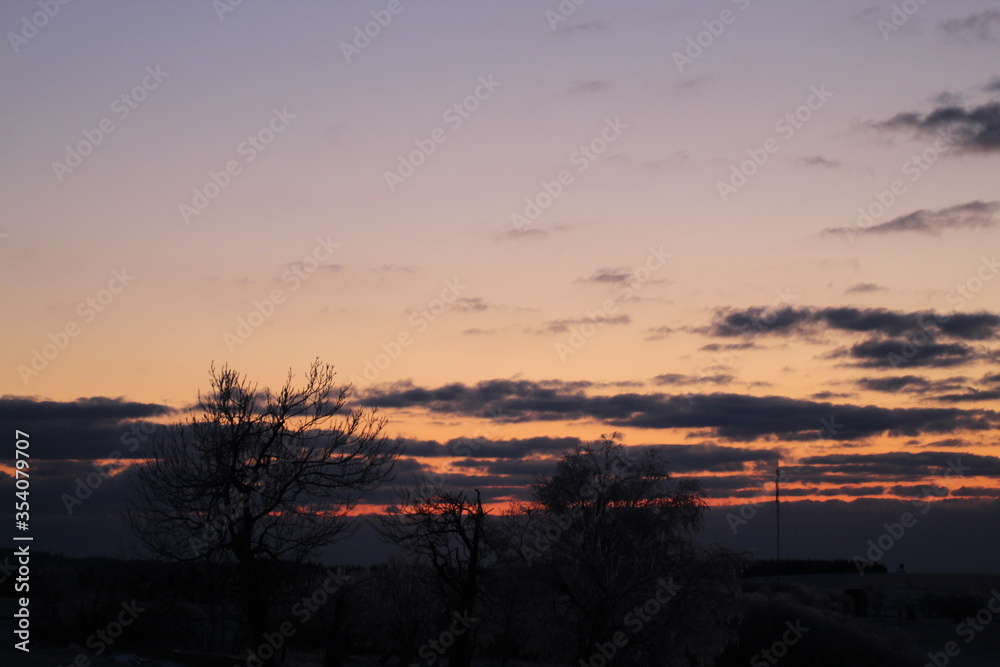 Fototapeta premium sunset in the mountains