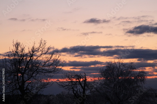 sunset in the mountains