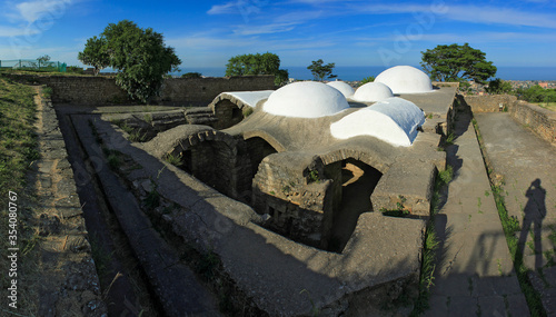 Dagestan. Fortress Naryn Kala. Bath Shah. photo