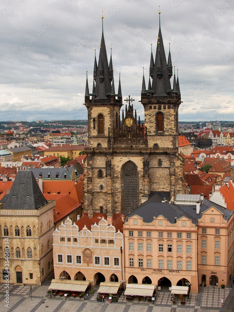 Panoramic view of Prague - Prague from a bird's eye view

