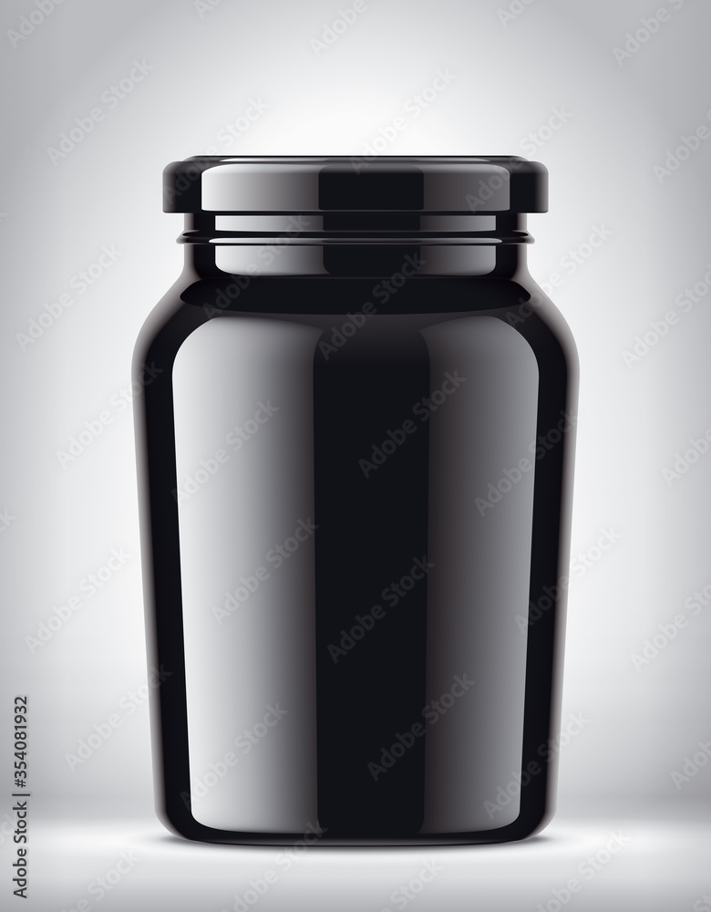 Glass Jar on Background. Glass Jar on Background.