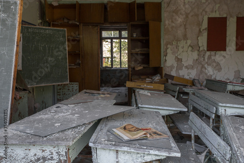 Abandoned school in Pripyat, Chernobyl