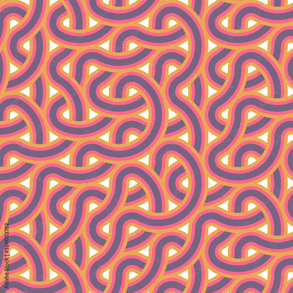 Obraz premium Colour Hexagon Tile Connection art background design illustration
