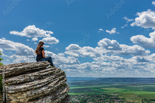 Panoramablick an den Klippen von Madara, Bulgarien