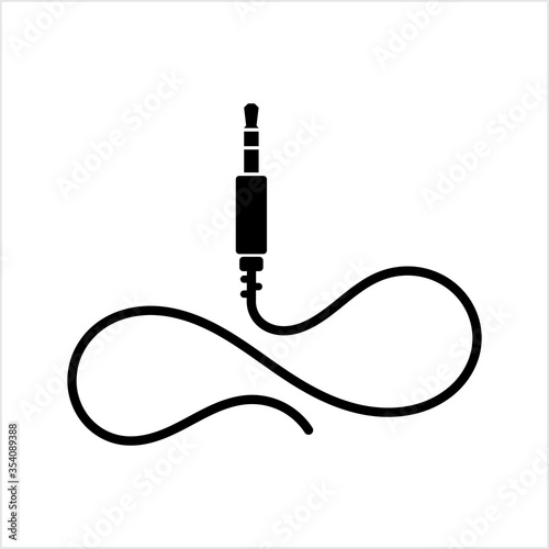 Audio Cable Icon, Plug Wire