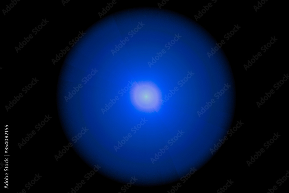blue sphere on black background blue sphere on black background