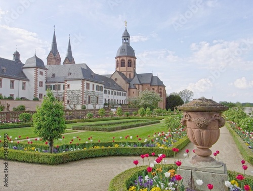 Benedictine abbey Seligenstadt baroque garden photo