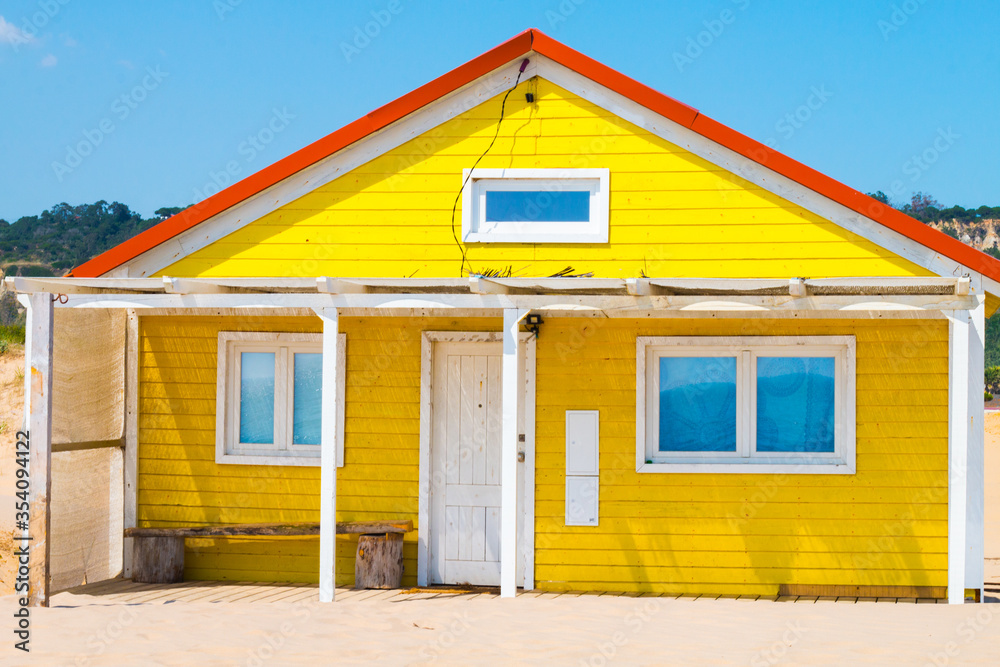 Costa de Caparica is the famous tourist destination, with the typical tiny colorful house, big sandy beaches, and the ocean waves.
Costa de Caparica is the famous tourist destination, with the typical tiny colorful house, big sandy beaches, and the ocean waves.