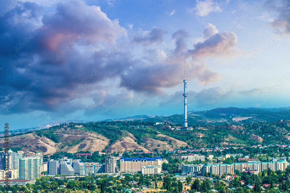 Fototapeta premium Almaty city in Kazakhstan, Central Asia