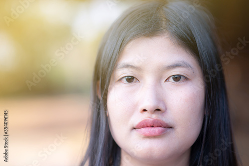 Asian woman face