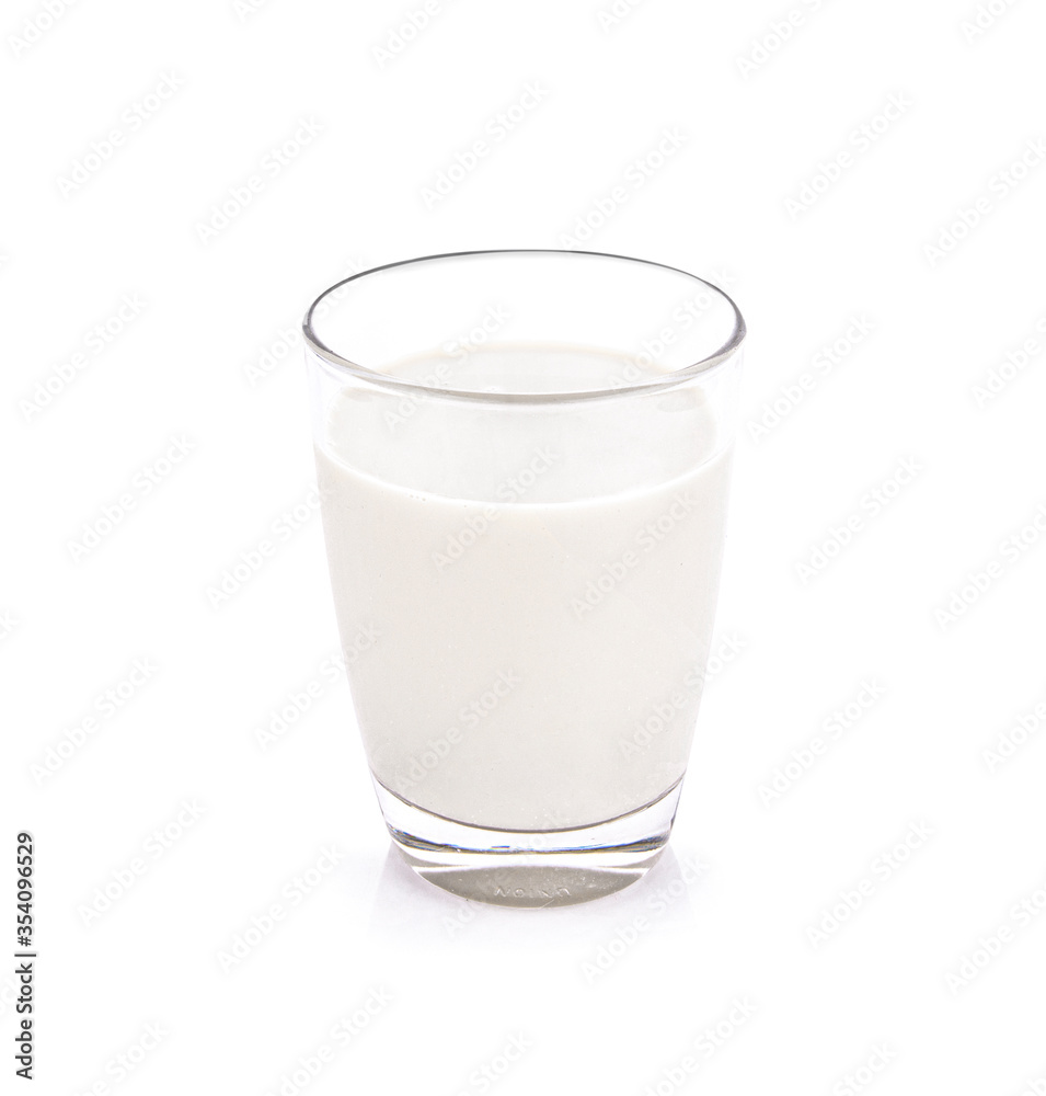 glass of milk isolated on white background glass of milk isolated on white background