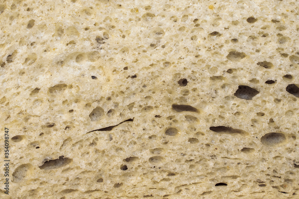 light bread photo macro. texture