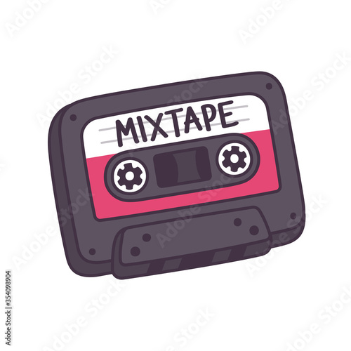 Audio cassette mixtape