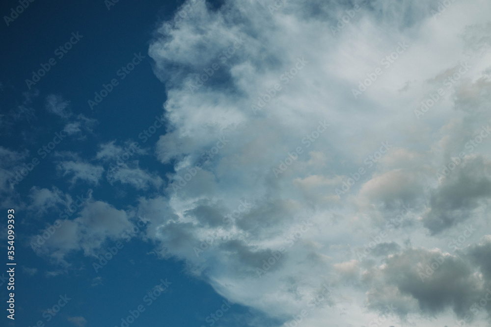 blue sky with clouds