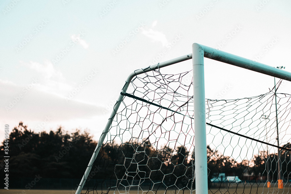 Fototapeta premium soccer goal net