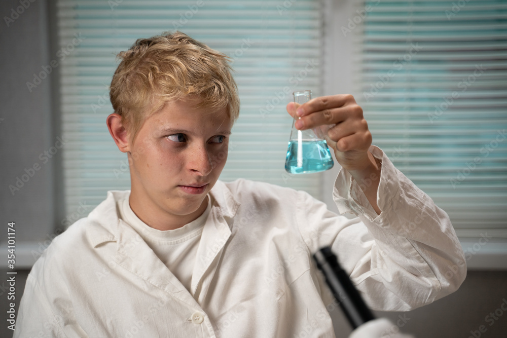 Young male laboratory assistant, Young male laboratory assistant,