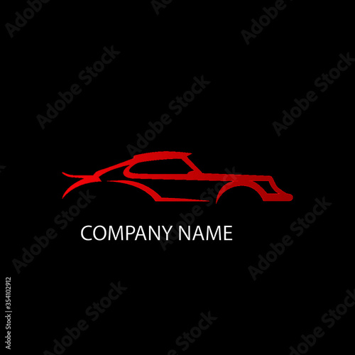 Vector logo for detailing car and tuning car logo