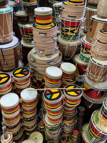 Crafts and souvenirs inside the traditional Mercado Modelo in Salvador