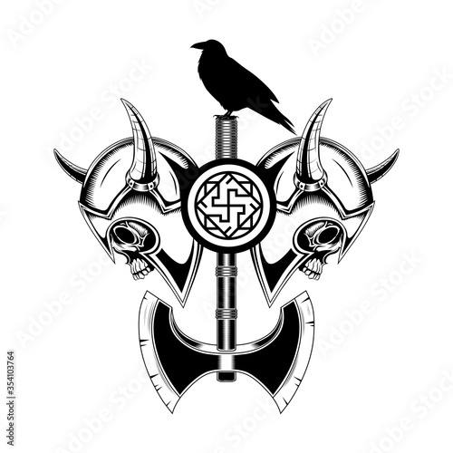 skull with wings