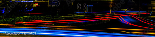 lights of cars with night. © Krzysztof Bubel