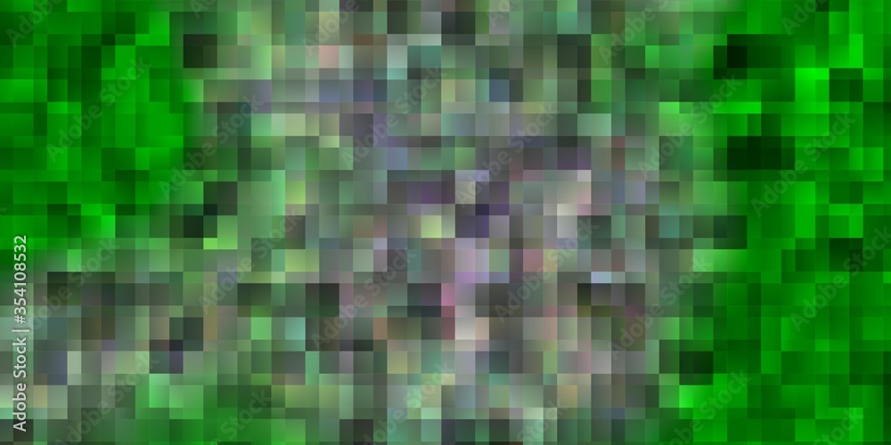 Light Green vector pattern in square style. Light Green vector pattern in square style.