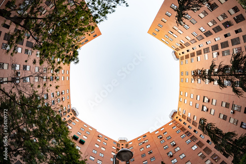 Fotografía Cityscape of the buildings of the neighbourhood of San Blas (Madrid, Spain)
