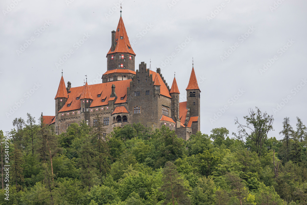 Bouzov castle in Northern Moravia, Czech Republic