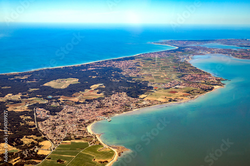 Oléron and Ré island and vendée french atlantic coastline