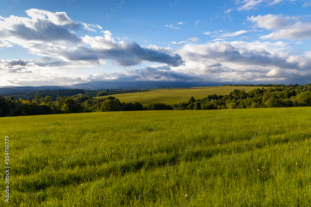 Landscape in Nizky Jesenik, Northern Moravia, Czech Republic