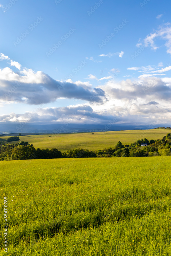 Landscape in Nizky Jesenik, Northern Moravia, Czech Republic