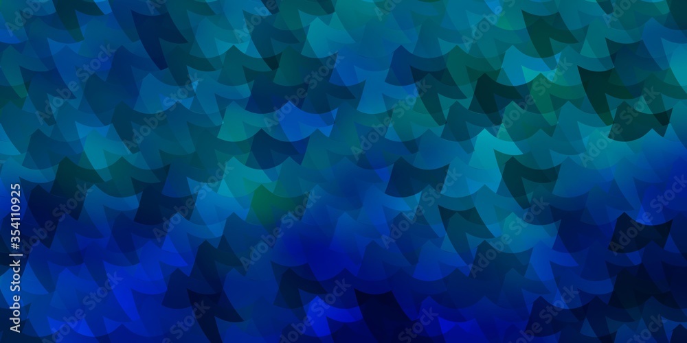Dark BLUE vector pattern in square style.