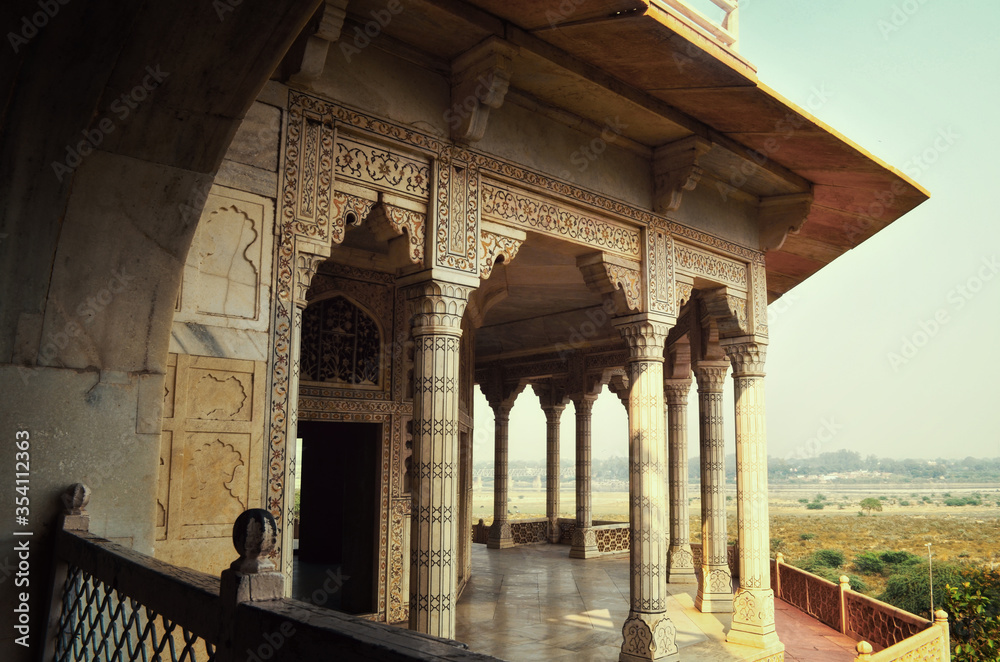 fragment of a gazebo in Jaipur, India