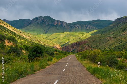 Traveling in Armenia - on the way to Noravank Gorge Monastery