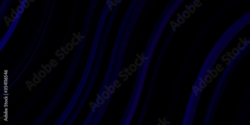 Dark Purple vector backdrop with bent lines. Bright sample with colorful bent lines, shapes. Design for your business promotion.